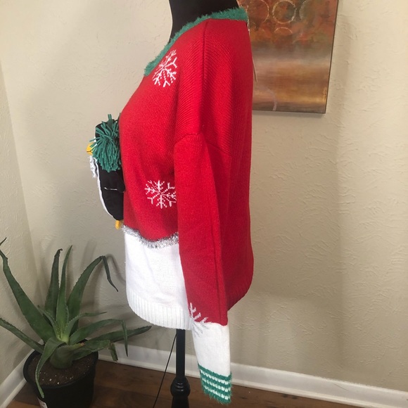 It’s Our Time Penguin Christmas Sweater - Picture 3 of 6